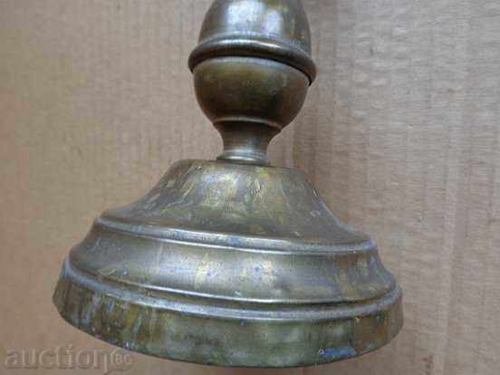 Auction Old brass candlestick, candle, lamp - 19th century Auction Old brass candlestick, candle, lamp - 19th century