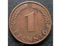 Γερμανία 1 Fenig 1950. / D /