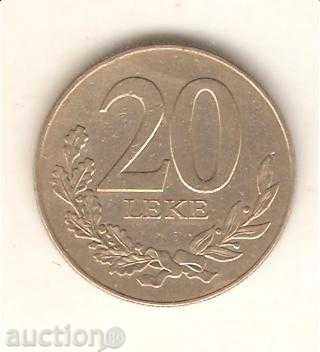 + Αλβανία 20 Leke 1996