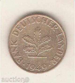 GFP 10 pfennig 1949 D with price 1.30 BGN | € 0.66 GFP 10 pfennig 1949 D with price 1.30 BGN | € 0.66