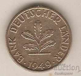 GFR 5 pfennig 1949 F with price 1.40 BGN | € 0.72 GFR 5 pfennig 1949 F with price 1.40 BGN | € 0.72