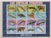Ρουάντα 2003 Φαύνα – Προϊστορικοί Δεινόσαυροι μπλοκ των 16