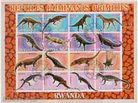 RWANDA 2003 Fauna - Praiztoricheski Dinozaurii bloc de 16-lea