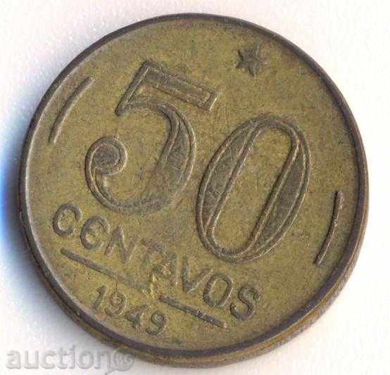 Бразилия 50 сентавос 1949 година