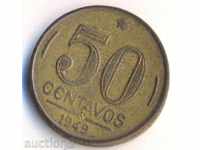 Бразилия 50 сентавос 1949 година