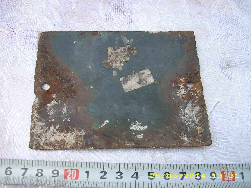 Delivery of enamelled plate Delivery of enamelled plate