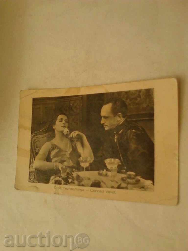 Postcard Olga Tschechowa & Conrad Veidt