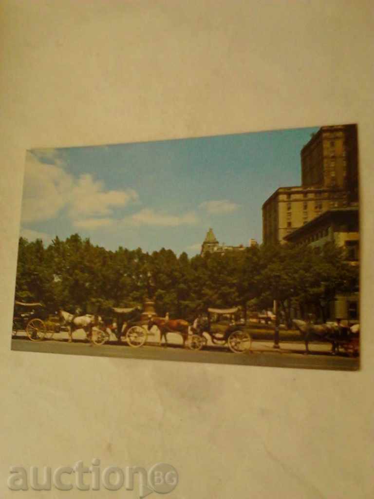 Καρτ ποστάλ της Νέας Υόρκης Carrieges στην 59η οδό 1969