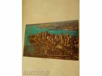 Postcard New York Lower Manhattan Skyline 1970