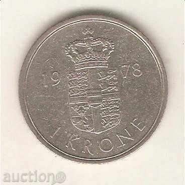 + Denmark 1 krona 1978