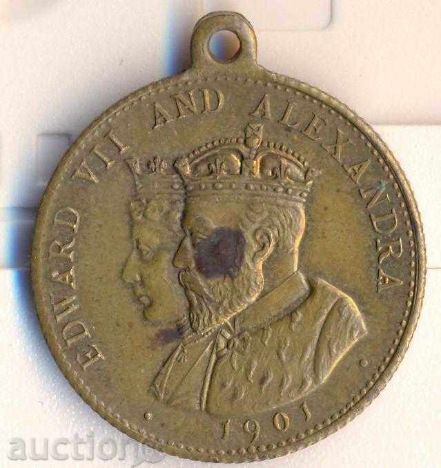 Edward VII coronation medal 1902, 24.4 mm. with price 15.00 BGN | € 7.67 Edward VII coronation medal 1902, 24.4 mm. with price 15.00 BGN | € 7.67