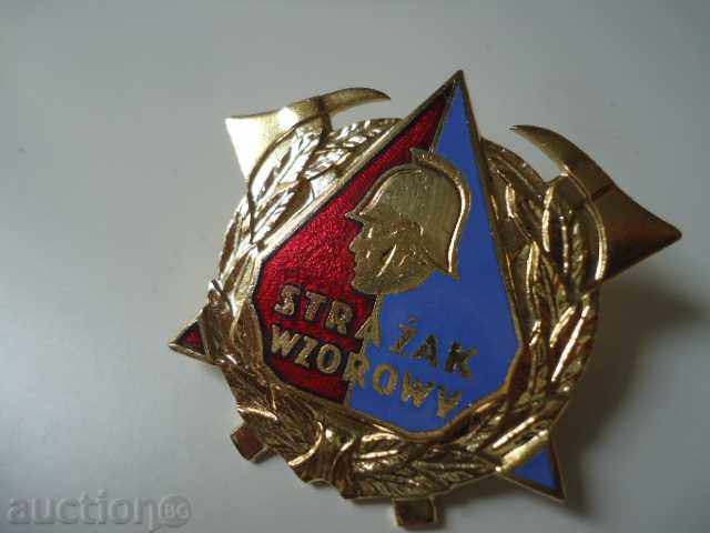 Auction Excellent firefighter - beautiful Polish sign! Auction Excellent firefighter - beautiful Polish sign!
