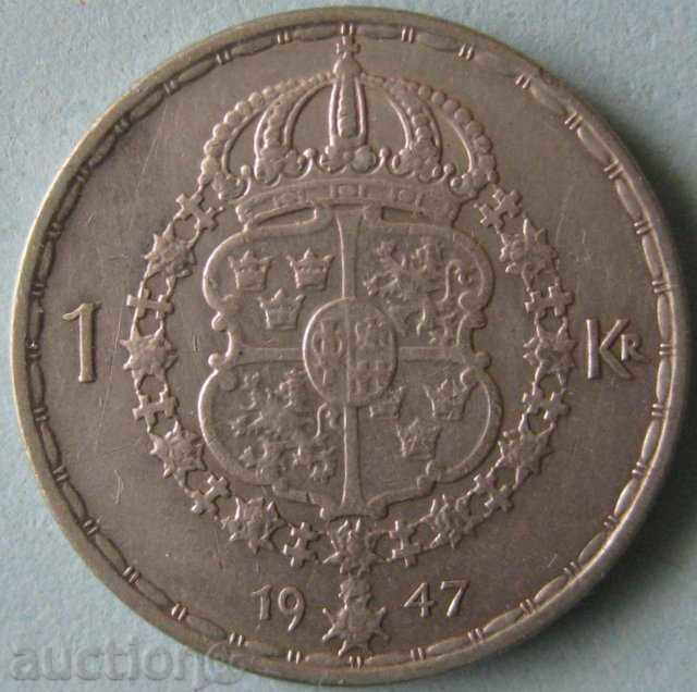 1 krona 1947. Sweden