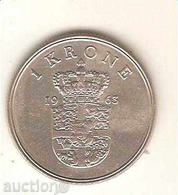 + Denmark 1 krona 1963