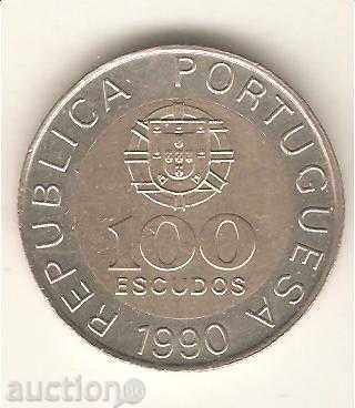 + Portugal 100 escudos 1990