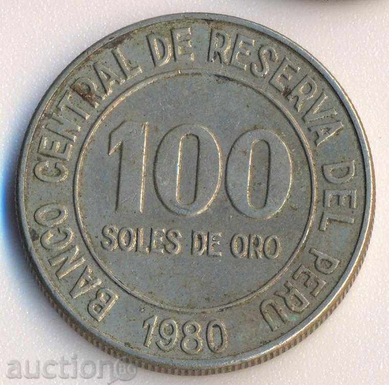 Περού 100 σόλες de Oro 1980