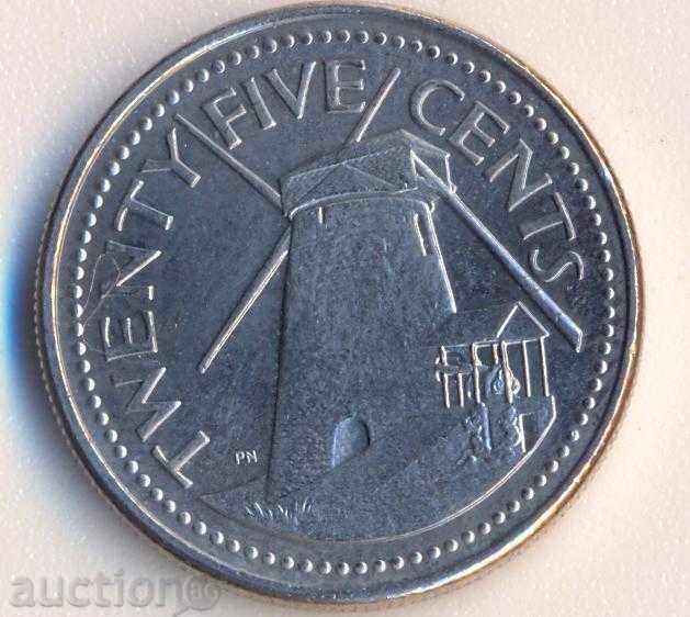 Барбадос 25 цента 2006 година
