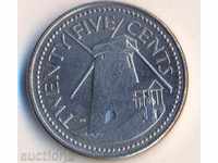 Барбадос 25 цента 2006 година