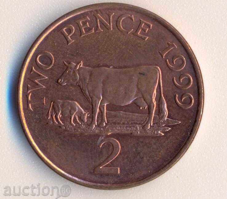 Guernsey, island 2 pence 1999