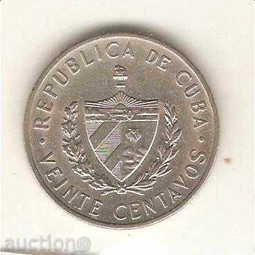 + Cuba 20 centavos 1968