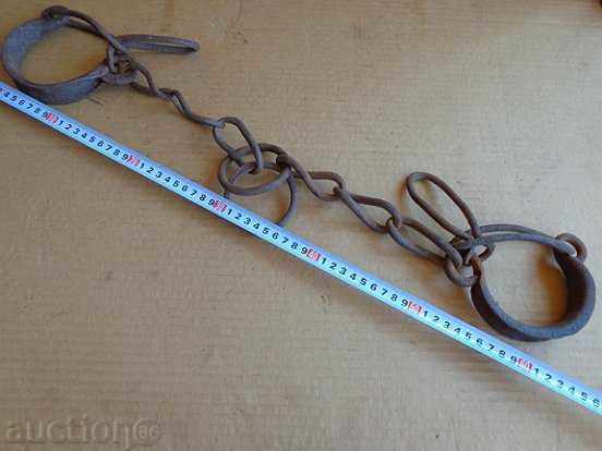 Hand forged beads, prana, chain, wrought iron - 7