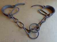 Hand forged beads, prana, chain, wrought iron
