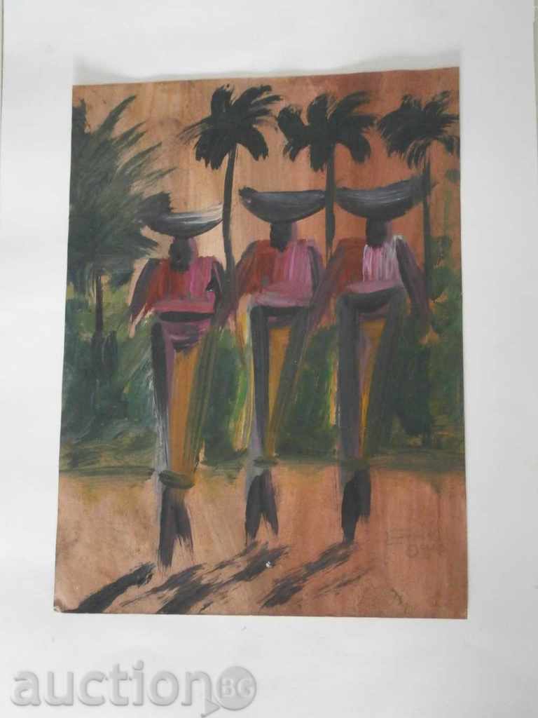 Auction Oil painting series from Africa-9 Auction Oil painting series from Africa-9