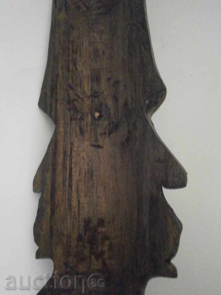 African mask of royal ebony - very large, triple - 6 African mask of royal ebony - very large, triple - 6