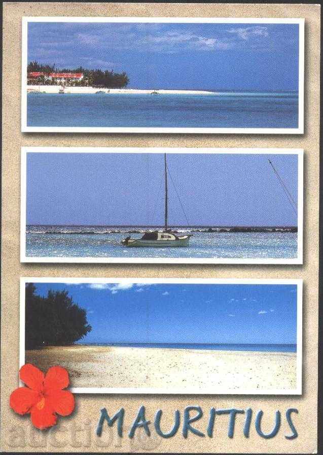 plaje carte poștală Mauritius