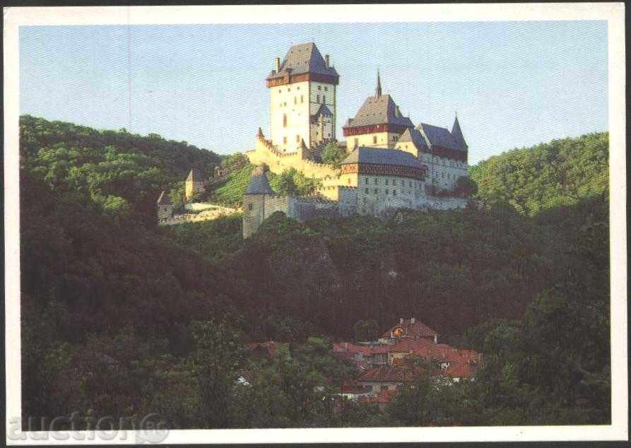 Postcard Karlshtein from the Czech Republic