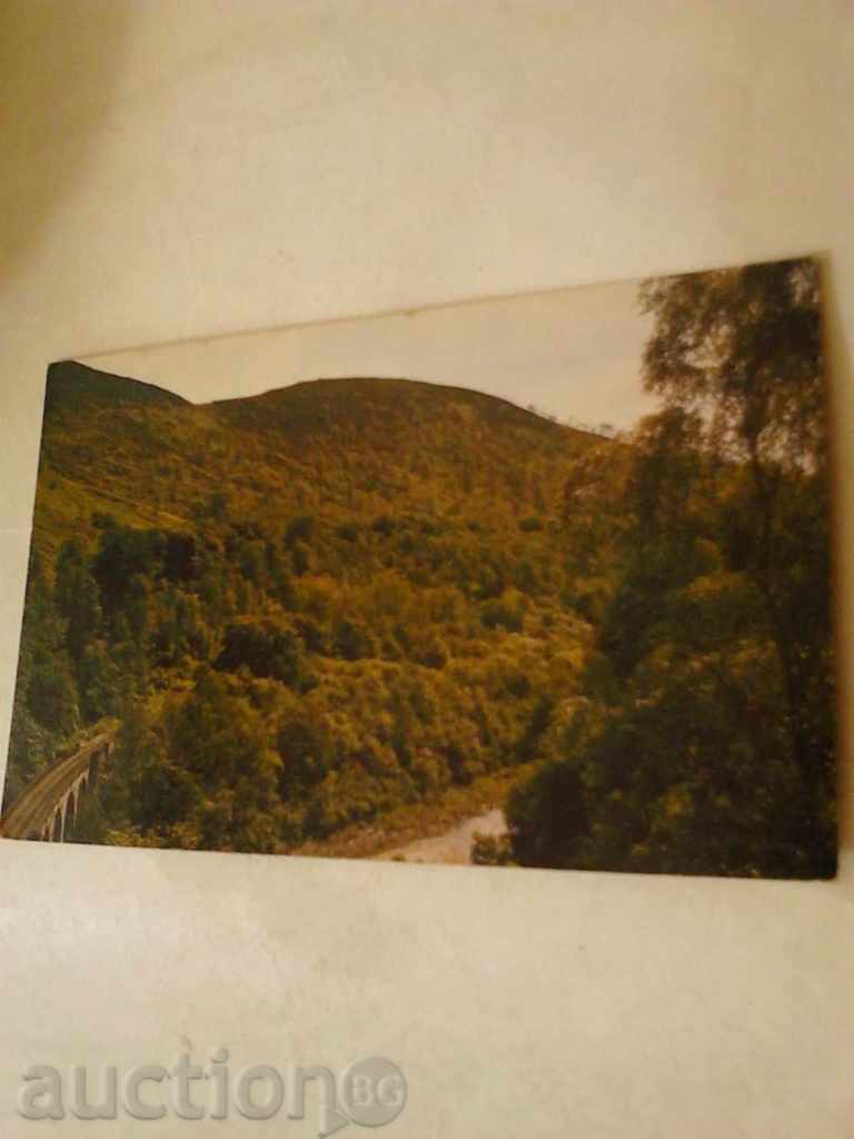 Καρτ ποστάλ θέα πέρασμα της Βασίλισσας της Killiecrankie