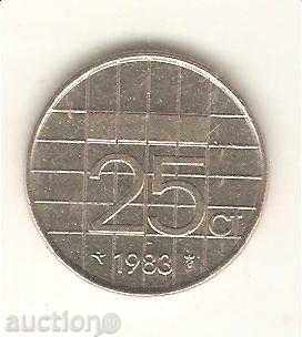 + Olanda 25 cenți 1983