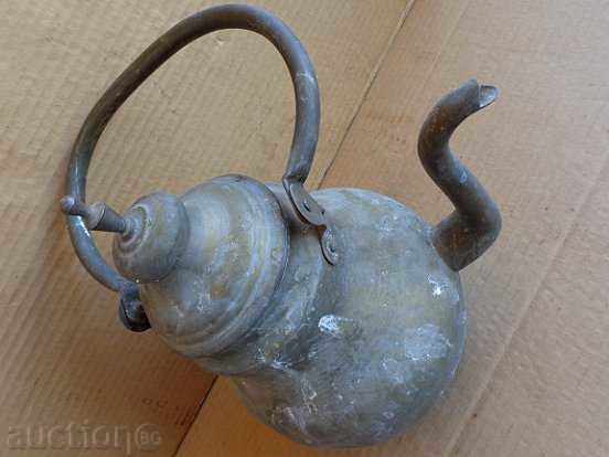 Old brass teapot, samovar, hibiscus, baker with price 99.00 BGN | € 50.62