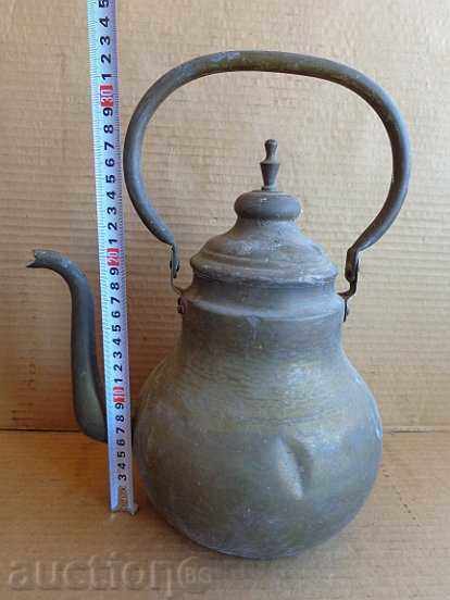 Old brass teapot, samovar, hibiscus, baker - 5