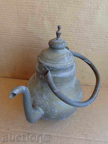 Old brass teapot, samovar, hibiscus, baker - 6