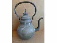 Old brass teapot, samovar, hibiscus, baker