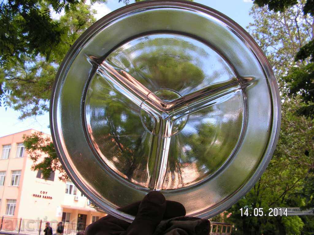 3021. SERVICE CHINES TROYKA MASSIVE GLASS ONE SINGLE WEIGHT - 7