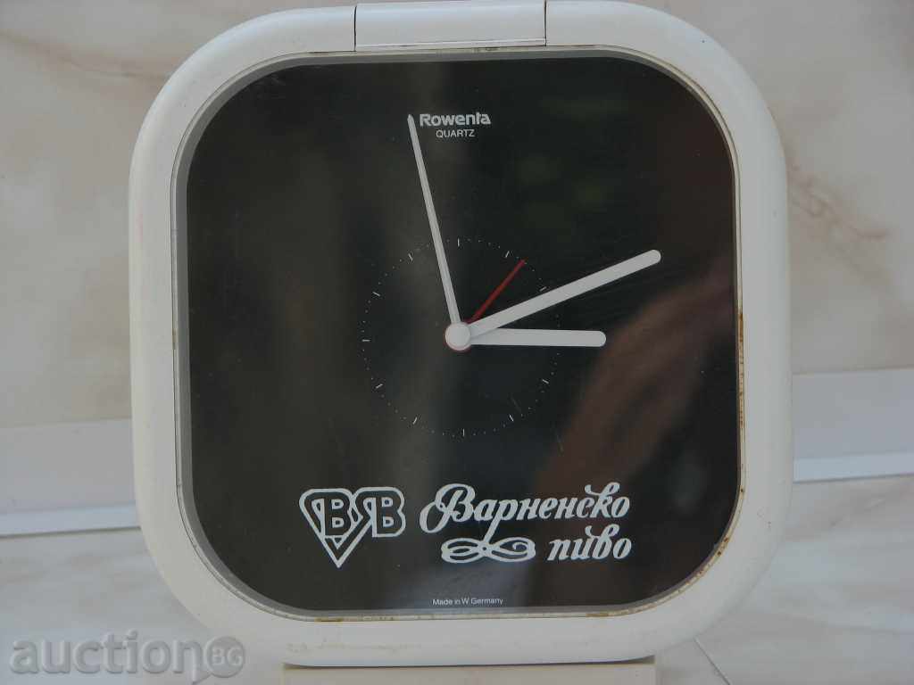 Clock Rowenta Made in Germany advertising beer Varna with price 25.00 BGN | € 12.78