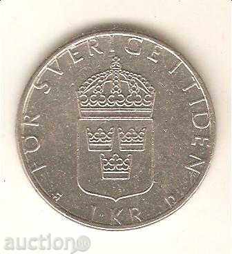 +Швеция  1  крона  1990 г.