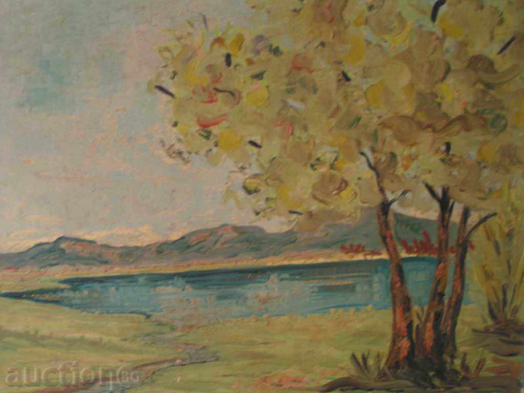 Landscape "Lake" oil paintings / M.Mikhailov with price 250.00 BGN | € 127.82 Landscape "Lake" oil paintings / M.Mikhailov with price 250.00 BGN | € 127.82