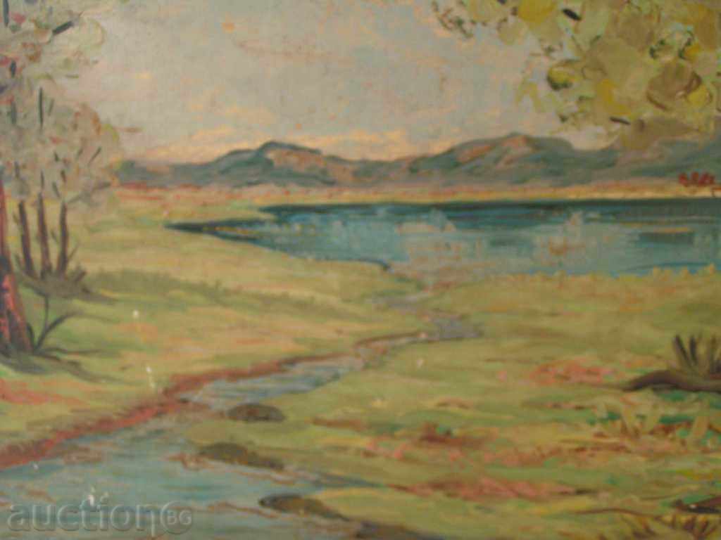 Delivery of Landscape "Lake" oil paintings / M.Mikhailov Delivery of Landscape "Lake" oil paintings / M.Mikhailov