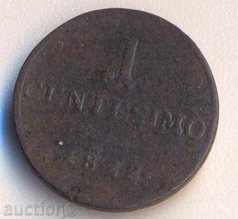 Lombard Βενετία 1 centesimi 1822