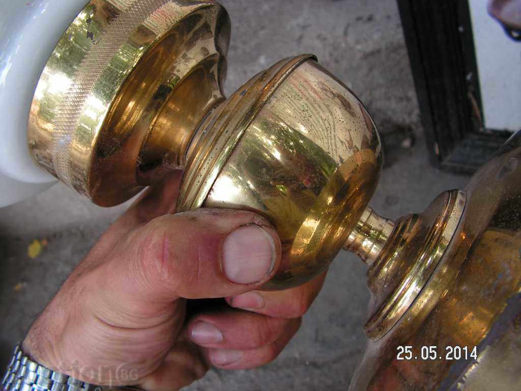 3130. RETRO NIGHT LAMP BRONZE GLASS QUARTZ TUIDA - 5 3130. RETRO NIGHT LAMP BRONZE GLASS QUARTZ TUIDA - 5