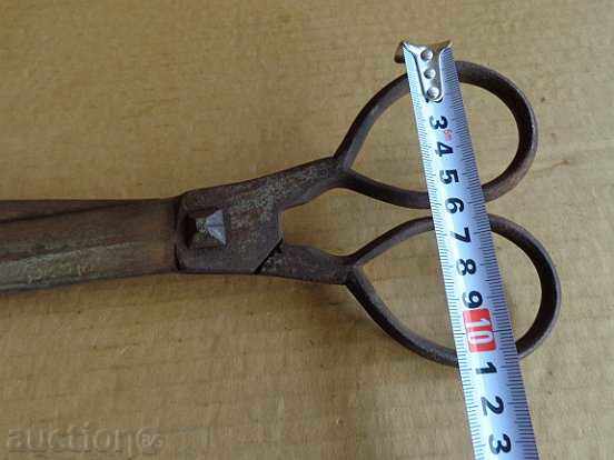 Old hand-forged abadge scissors - 5