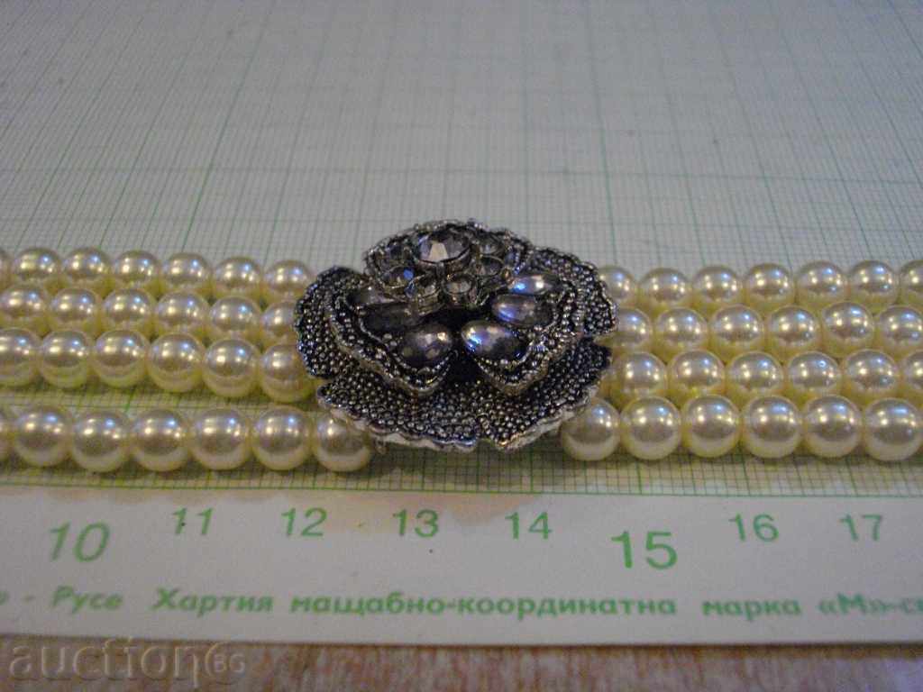 Auction  Necklace of artificial pearls and stones - 2