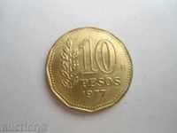 ARGENTINA 10 pesos 1977