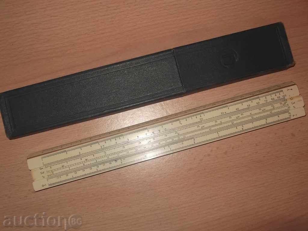 No * 1830 old Russian logarithmic ruler - 6 No * 1830 old Russian logarithmic ruler - 6