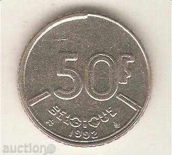 +Белгия  50  франка  1992 г.  френска  легенда