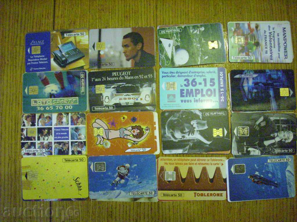 Auction 200 different phone cards (French) Auction 200 different phone cards (French)