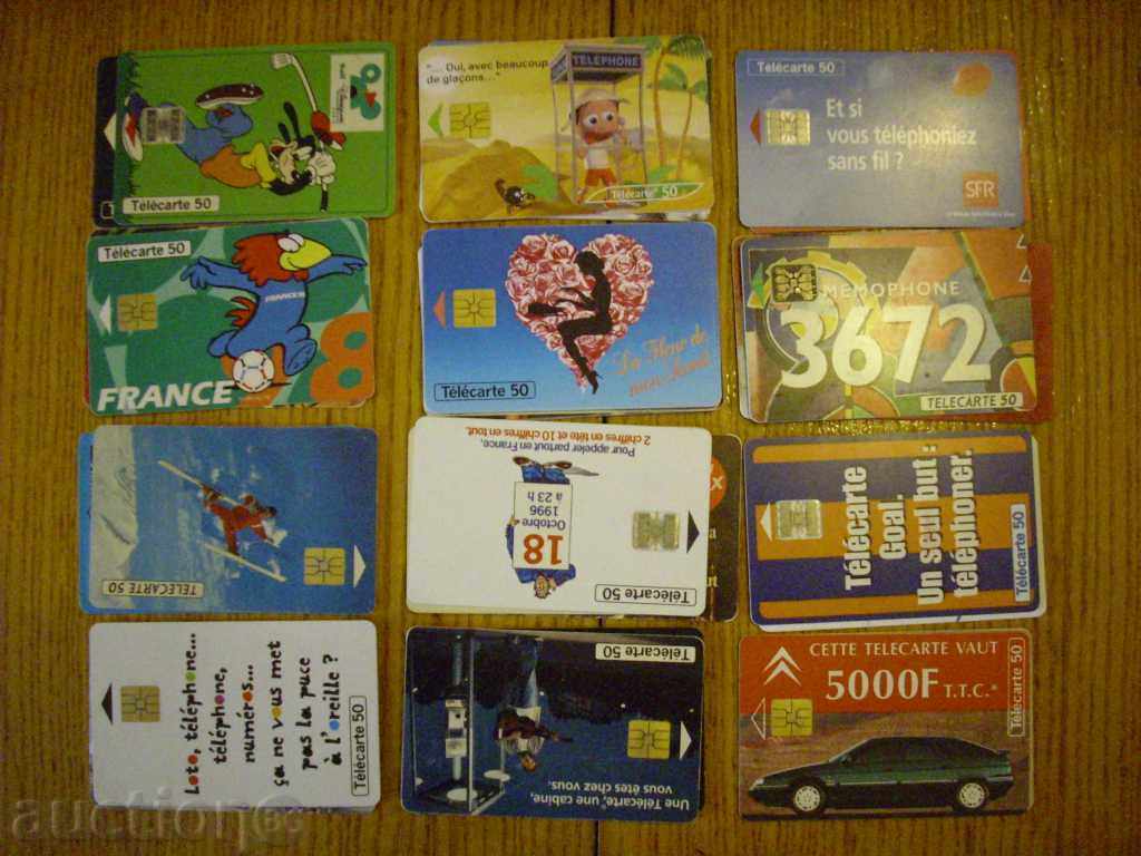 Delivery of 200 different phone cards (French) Delivery of 200 different phone cards (French)